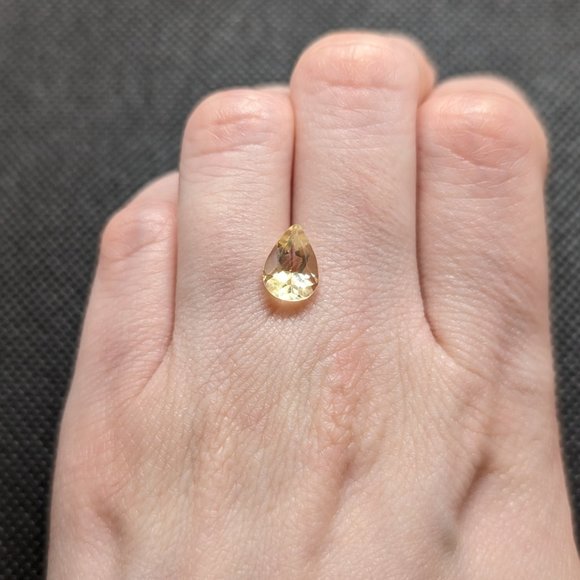 Pear Shaped Citrine Loose Stone - Picture 3 of 3